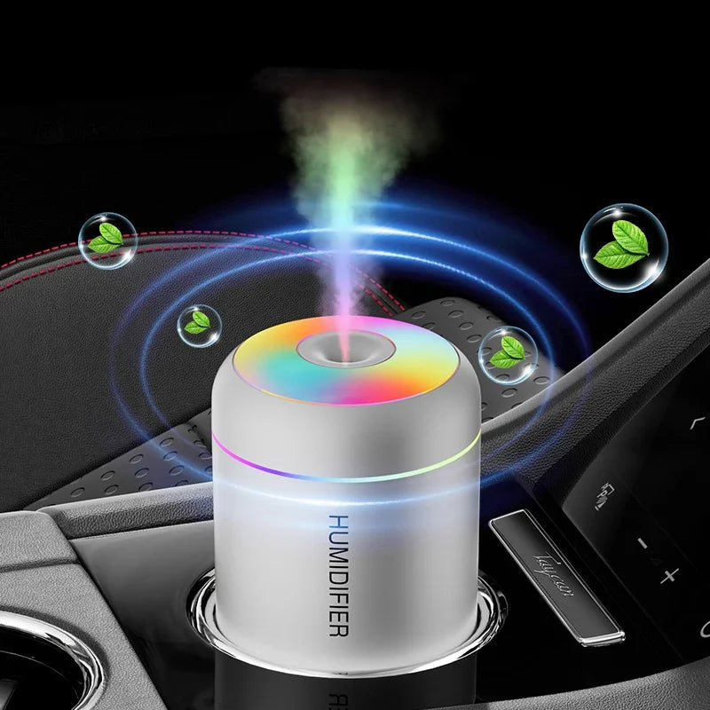 Mini USB Humidifier & Aroma Diffuser for Home or Car